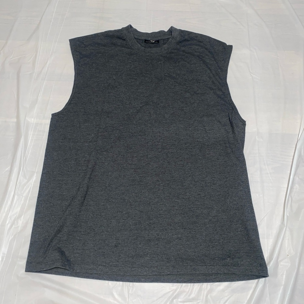 Charcoal Sleeveless Tank Top